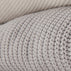 Organic Chunky Rib Knitted Throw